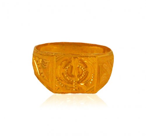 ੴ(Ik Onkar)Satnam Waheguru Gold Ring In 15 Gms || Guru Nanak Jayanti  Special || AMBICA - YouTube