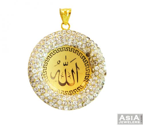 22k gold allah pendants