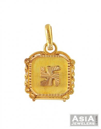 swastik pendant gold