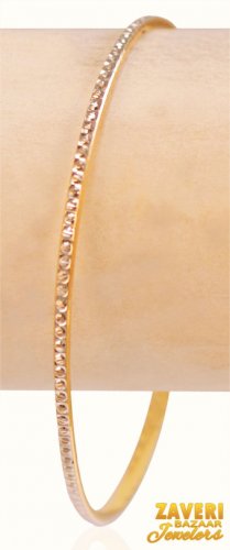 22Kt Gold Two Tone Bangle (1 pc) 