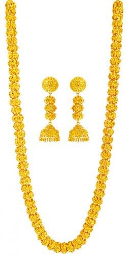 22K Gold Necklace N-1324 - Rupashree Jewellers (RB)