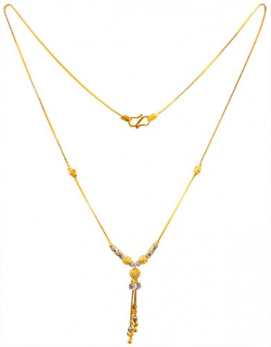 22K Gold Two Tone Chain 