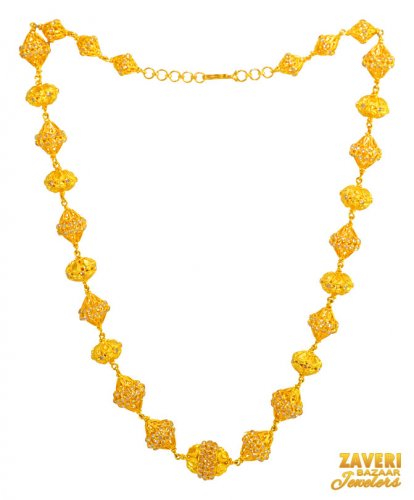 22 Karat Gold Balls Necklace 