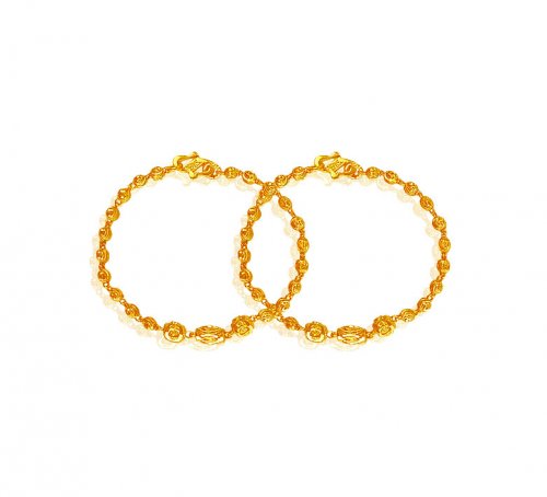 22k Gold Beaded Baby Bracelet 