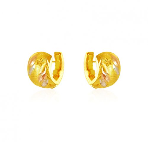 22KT Gold Clip On Earrings 