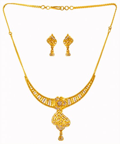 22 Karat Gold Small Necklace Set 