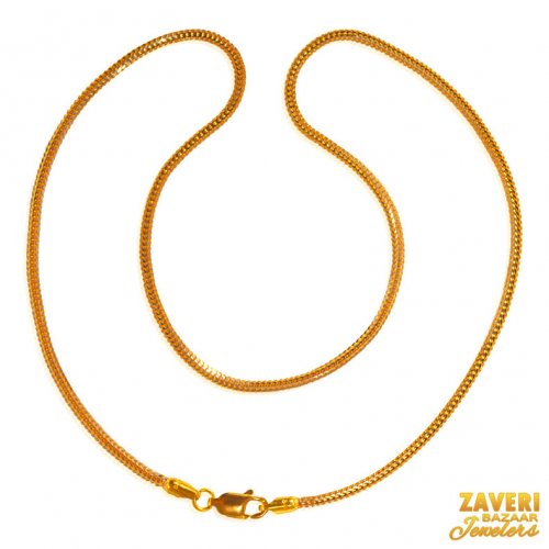 22 Karat Gold Two Tone Chain 