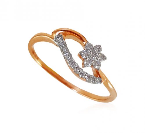 18kt Rose Gold Diamond ring 