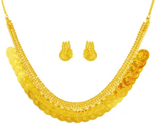 22K Gold Kasu Mala Set 