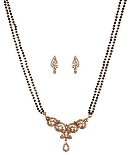 18k Diamond  Mangalsutra Set 