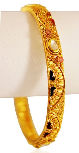 22KT Gold Bangle with Stones(1pc) 