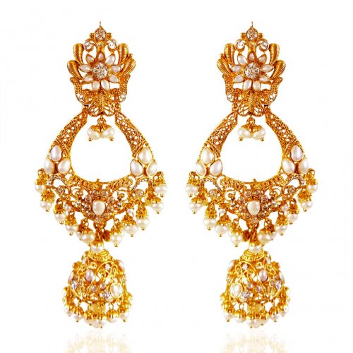 22Kt Gold Chand Bali Earrings - AjEr64311 - 22Kt Gold Earrings are ...