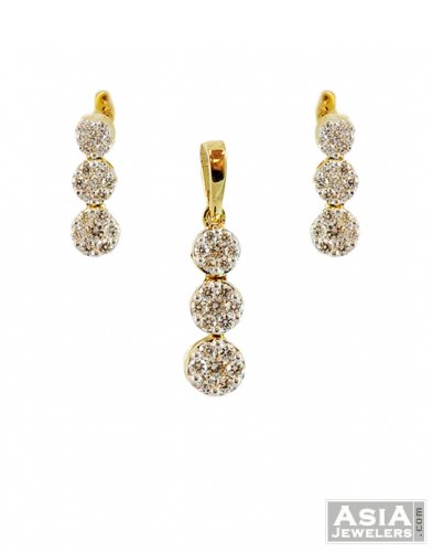 small diamond pendant set designs