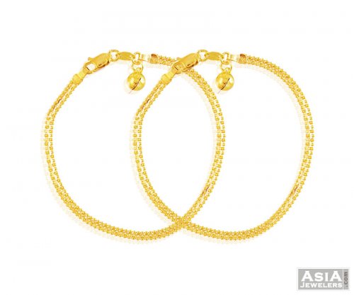 22K Designer Baby Anklet 