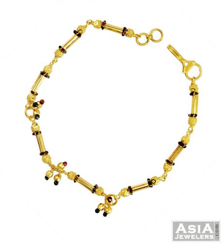 Gold Meenakari Bracelet 22K 