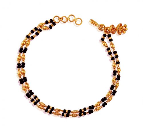 Harris Reed In Good Hands Beaded Gemstone Bracelet |18ct Gold Plated/Black  Chalcedony & Pearl Bracelets | Missoma