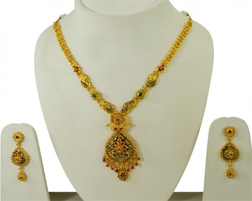 Gold Antique Necklace Set  