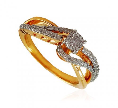 18kt Yellow Gold Diamond Ring 