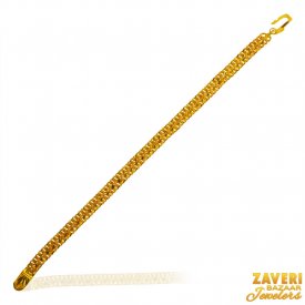 22kt Gold Mens Mountain Bracelet  ( 22K Mens Bracelets )