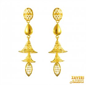 22 kt Gold Long Earrings ( Gold Long Earrings )