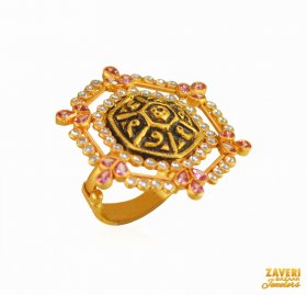 22Kt Rose Gold Ring ( 22K Exquisite Rings )