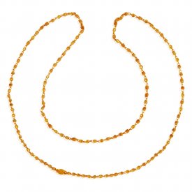 22Kt Gold White Tulsi Chain ( Long Chains (Ladies) )