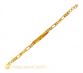 22 Karat Gold Kids ID Bracelet 