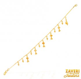 22Kt Gold Fancy Bracelet ( 22K Ladies Bracelets )