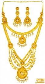 22kt Gold Bridal 2in1 Necklace Set