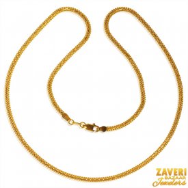 22 Kt Gold Fancy  Flat Chain ( Plain Gold Chains )
