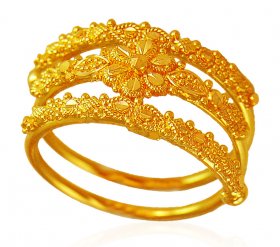 22kt Gold Spiral Ring ( 22K Gold Rings )