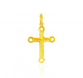 22 Kt Gold Cross Pendant ( Gold Jesus Pendant )
