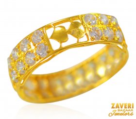 22K Gold Fancy Band ( Stone Rings )