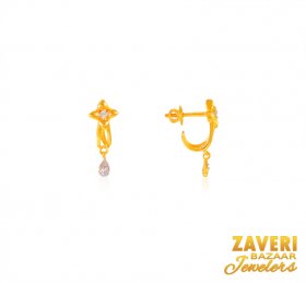 22k Gold Hanging Earring ( 22K Gold Earrings )