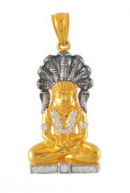 Holy Vishnu Gold Pendant