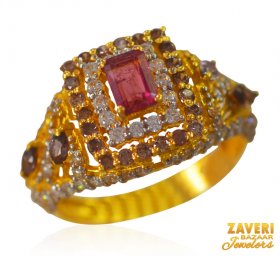 22KT Gold Designer  Ring ( Stone Rings )