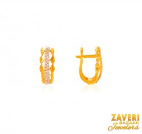 22Kt Gold Clip On Earrings ( Gold Clipon Earrings )