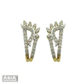 Fancy 18K Diamond Earrings ( Diamond Earrings )