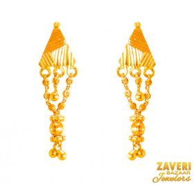 22K Long Earrings ( Gold Long Earrings )