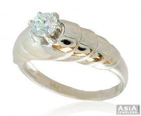 Fancy 18K White Gold Ring ( White Gold Rings )