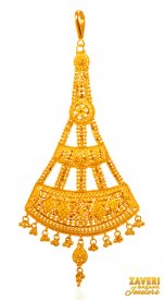 22Kt Gold Bridal Maang Tikka