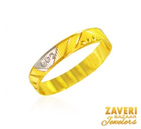 22 Kt Two Tone Ring (Band)