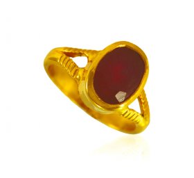 22 KT Gold Ruby Ring