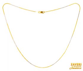 22Kt Gold Two Tone Fancy Chain