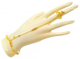 22 Kt Gold Bracelet with Ring(1 pc) ( 22K Ladies Bracelets )