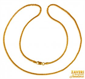 22 Kt Gold Fancy Chain for Ladies ( Gold Fancy Chains )