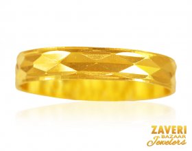 22k gold band with design