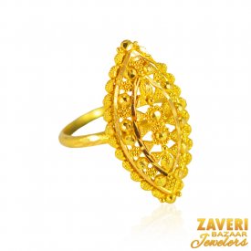 22kt Gold Fancy   Ring ( 22K Gold Rings )