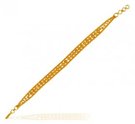 22K Gold Filigree Bracelet  ( 22K Ladies Bracelets )