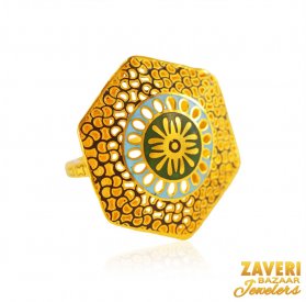 22Kt Gold Ring for Ladies ( 22K Gold Rings )